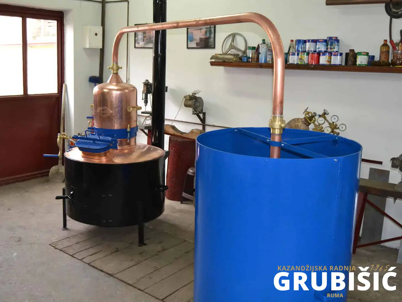 Bakarni kapak (kupola) na kazanu 120L